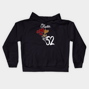 Chapter 52 Years 52th Birthday Leopard Buffalo Plaid Gift T-Shirt Kids Hoodie